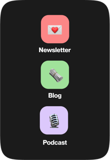 Le contenu de Wizim : Blog, newsletter & podcast.
